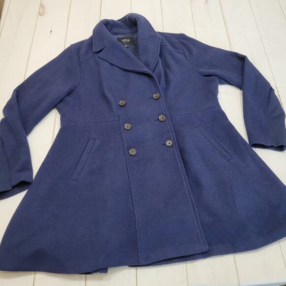Torrid Navy Pea Coat - Picture 2 of 10
